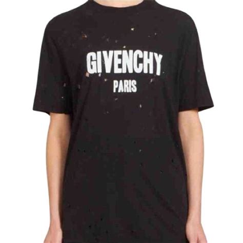 givenchy female t shirt|Givenchy top with holes.